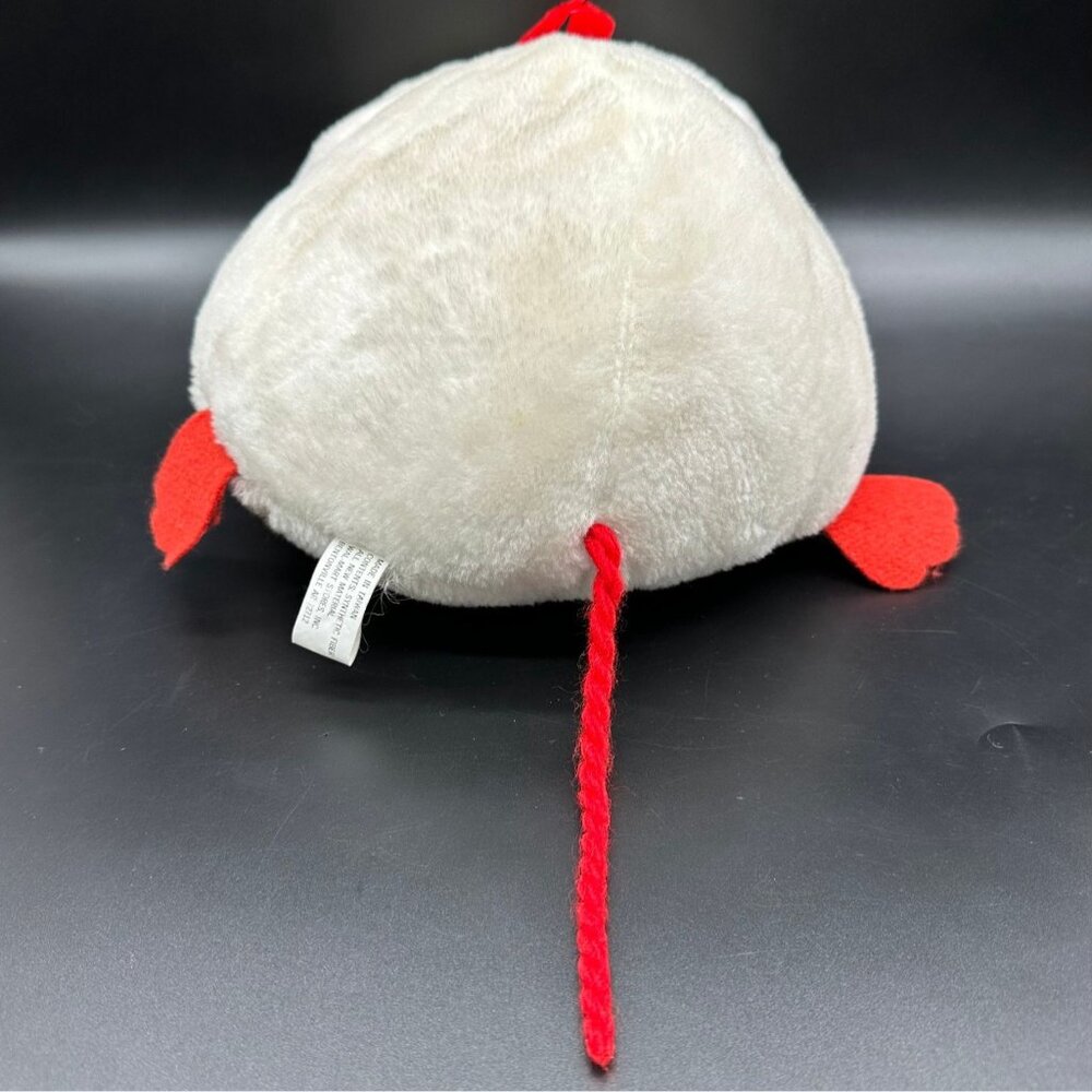 Vintage White Plush Mouse Toy Stuffed Animal Walmart Exclusive 1980s Retro Red - Picture 7 of 10